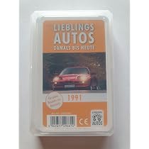 Auto Quartett 2000 – Spielkarten Für Baujahr 2000, 32 Fahrzeuge, Ideal Als Geburtstagsgeschenk Für Autofans