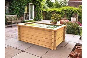 Quickcrop Avon Raised Garden Pond With Liner - 6ft x 4ft (32in)