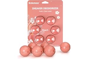 Knixmax Outdoor Bolas de desodorización para zapatillas deportivas, bolsas de deporte, zapatillas, desodorante, adecuado para bolsa de fitness, armario, cocina, baño, 6 bolas, Rosa., 6 stück (1er