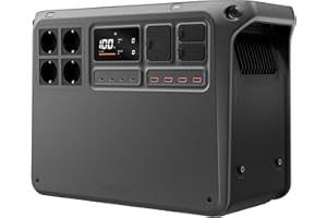 DJI Power 2000 Tragbare Powerstation 2048 Wh, 3000 W Solar Generator, LiFePO4 Akku, kompakte Größe, in 45 Min. von 0% auf 80% geladen, Notstromaggregat für Zuhause, Camping/Wohnmobile/Notstrom