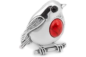 HENRYKA Bird Brooches - Sterling Silver | Statement Animal Jewellery Gift for Women