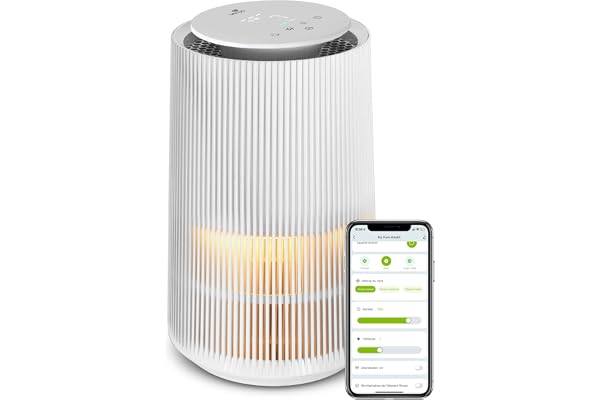 SENYA Purificateur d’air connecté filtre HEPA pour 60m², silencieux, 5 niveaux de ventilation, My Pure Breath, SYWB-AP002