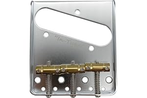 GOTOH BS-TC1 - Ponte per chitarra in stile vintage, in ottone, per Fender Telecaster Chrome