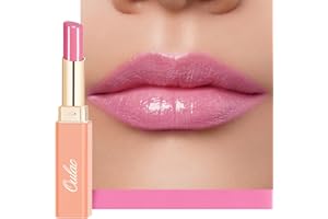 ‎OULAC Oulac Pomadka do ust i balsam do ust 2 w 1 - soczysta i błyszcząca róża, pielęgnacja suchych, popękanych i zniszczonych ust, wegańska i bezglutenowa (07) First Love