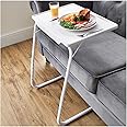 eTECH TABLE-MATE Adjustable Multi Position Portable Folding Table Mate For Bed/Trey/Work/Watch TV/Dining/Study/Outdoor & Office Furniture (Milk White) [Energy Class A+++]