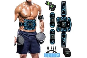 LOFFU EMS Muscle Stimulator Abdominal Muscle Trainer with EMS Technology,ABS Muscle Training,ABS Trainer Muscle Stimulator,EMS Muscle Stimulator