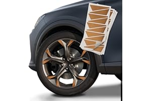 Finest Folia Adesivi per cerchioni compatibili con Cupra Formentor, set completo di pellicole autoadesive per cerchioni, resistenti alle intemperie (rame opaco, K107 Formentor)