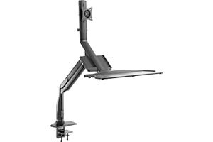 RICOO Supporto monitor scrivania TS5411 Girevole Inclinabile Schermi 17-32" (43-81 cm) Braccio schermo PC Staffa universale VESA 75 x 75 100 x 100