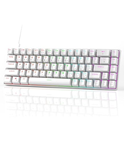 Magic-Refiner MK26 RGB Mini Mechanical Red Switch Keyboard with
