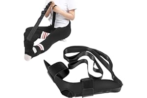 Domeilleur Yoga Stretch Strap Übungsband Fitness Pilates Physiotherapie Yoga Belt Stretch Band mit Handhaben Schlaufen für Beintraining, Gymnastik, Tanz Beinstrecker, Fuß- und Beinband (Rosa)