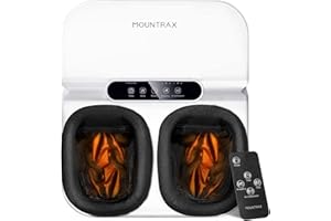 Mountrax Foot Massager Machine with Heat, Gifts for Men Women, Foot Massager for Plantar Fasciitis and Relieve Pain, Deep Kneading Shiatsu Foot Massager, Fits Feet Up to Men Size 12