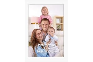 Giftgarden Ramka na zdjęcia 10 x 15, biała ramka z PCV, ramka na ścianę lub stół, dekoracja domu, 1 sztuka