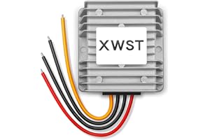 XWST Regulador Convertidor de Voltaje DC/DC DC 24V Reductor a 12V 10A 240W Buck Transformador Impermeable (Acepta entradas DC 15-40V)