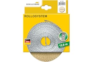 Schellenberg 41101 Cinta de persiana (14 mm de ancho, 12 m), color beige