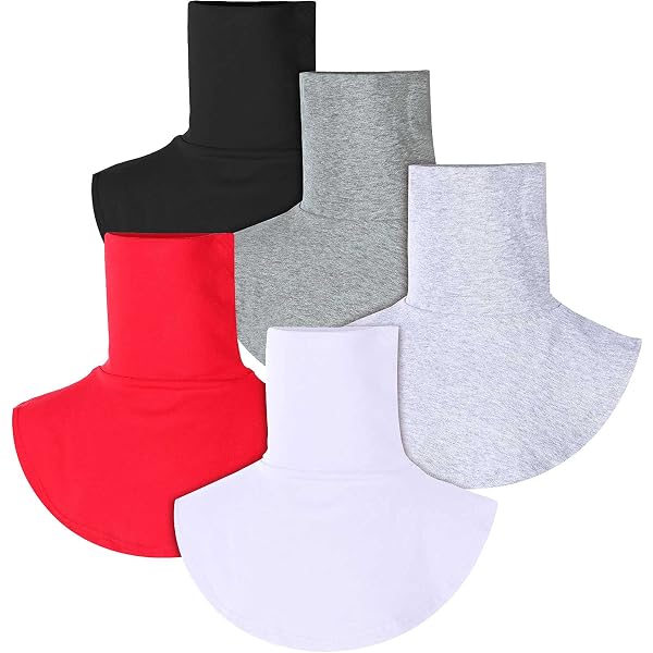 4 Faux Cols Roulés - Écharpes Amovibles Pour Tenue Élégante Et Chaleur
