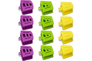 Chengu 12 Pcs Dental Bite Blocks All Size Mouth Props Silicone for Child Kids Adults Dental Bite Blocks Multi Size Mouth Opener Teeth Clenching, Large, Medium and Small