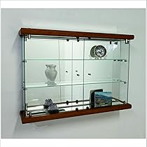 Vetrinetta A Parete Con Specchio | Rovere Sbiancato | Vetro Temperato | 41x60x12 Cm - Foto 9