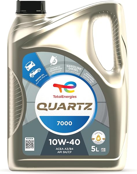 TotalEnergies QUARTZ 7000 10W-40 Synthetic Technology Engine oil for Passenger Car - 5 Liters