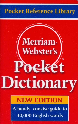 Merriam-webster's Pocket Dictionary livre