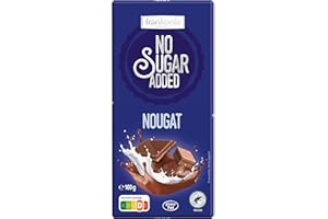‎FRANKONIA CHOCOLAT frankonia CHOCOLAT NO SUGAR ADDED Nougat Schokolade glutenfrei, 100 g