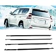 Car Door Window Weatherstrip for Toyota Land Cruiser Prado 150 Series 2010-2020, 4pcs Car Outer Door Window Moulding Trim, Replace 75711‑60072 75712‑60072 75721‑60072 75722‑60072