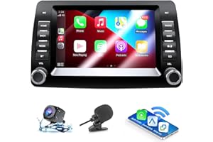 ANKEWAY Autoradio per Fiat Panda 169 (2006-2012) con Android Auto e CarPlay Wireless, RDS Car Radio Android Stereo[2G+32G] con Telecamera Retromarcia/Mic/CANbus BOX/App Store