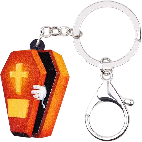 WEVENI Portachiavi con bambola voodoo in acrilico, accessori per