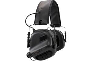 Earmor OPSMEN M31 MOD3 - Protezione acustica per fogliame verde, Nero