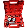 THE WHITE SHOP New Leak Down Tester Engine Cylinder Leak Tester Leakage Detector Engine Compression Tester Gauges Set
