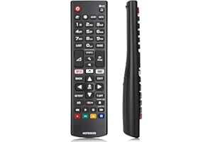 NJALNKHM Télécommande LG de Remplacement, Télécommande Universelle LG AKB75095308 pour Tous TV LG LED LCD OLED UHD HDR NanoCell 4K 8K, avec 3 Boutons de Raccourci, Aucune Configuration Nécessaire