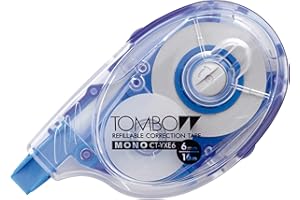 Tombow CT-YXE6 Nachfüllbarer Korrekturroller, extra-langes Band 6 mm x 16 m, geblistert
