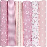 aufodara Cotton Fabric Patchwork Fabrics 6 Pieces 50 x 50 cm Cotton for Sewing DIY Decorative Fabrics Sewing Patchwork Fabric
