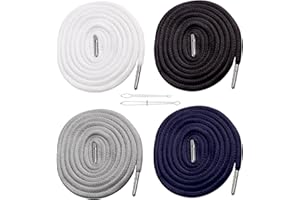 LUXIREMI 4Pcs Replacement Drawstring Cord for Pants,Round Cotton Drawstring for Hoodies, Sweatpants, Sweaters