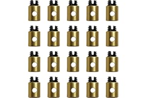 AISIKOO 20 Stück Bowdenzug Nippel 5x6mm – Schraubnippel Metall Set für Bowdenzug Bremskabel & Gaszug – Universelle Ersatzteile für Motorrad, Moped, Fahrrad & Auto