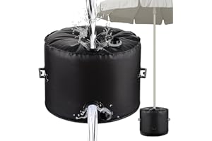 Longzhuo Parasol Umbrella Base, Up to 40L/40kg Umbrella Base Weight Bag, Fill-water Parasol Stand Extra Waterbags Weighted Base for Patio Outdoor Garden Umbrella Base