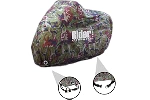 WING MIRRORS WORLD Triumph Tiger 800 XC Rider Products Waterproof Motorcycle Cover Bike Camouflage