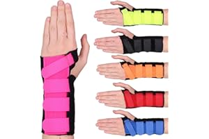Solace Bracing Cool-Flow Wrist Support (6 Colours) - British Made & NHS Supplied Wrist Brace w/Metal Splint - #1 for Carpal Tunnel, Arthritis, Tendonitis, RSI, Fractures & More - Pink - L - Right