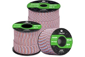Abma Cord Paracord 2mm Cuerda de 100% Nylon 30m Tipo I Cuerda de Paracaídas 1 Hebra - MAX. 45 kg - Cumbre