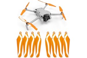 Master Airscrew Hélices Super Stealth para dji Mini 4 Pro & Mini 3 Pro - Naranja, 4 hélices en Juego