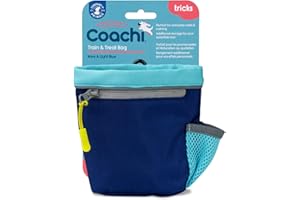 COMPANY OF ANIMALS Coachi Train & Treat Bag, Bolsa, Compartimento amplio, Bolsillo con cremallera, Cierre con cordón, Enganche seguro, Se engancha al cinturón, cintura o bolsillo. Apta para pasear y adiestrar perros.