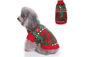YANMUCY Jersey de Navidad para Perro, suéter de Navidad Suave de Invierno para Perro, suéter de Navidad para Mascotas, suéter de Navidad para Perros pequeños, medianos y Grandes, Disfraz de Navidad