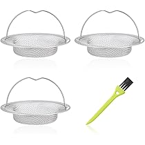 Filtro Per Lavello In Acciaio Inox - 3 Pezzi Anti-Intasamento Con Manico Sollevabile (11x7cm) - Foto 11