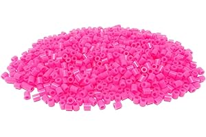 WS UK 1000 Pack Fuse Beads 5mm Midi - works like Hama Beads [Hot Pink]