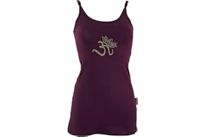 GURU SHOP Yoga-Top aus Bio-Baumwolle OM, Damen, Synthetisch
