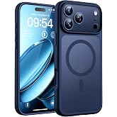 TOCOL iPhone 17 Pro Case, Compatible with MagSafe, Navy Blue | Built-in magnets, camera lens protection, military protection,
