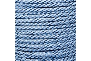 Paracord Planet 550 Paracord – for Indoor and Outdoor Use – Outdoor Recreation, Crafting, and Home Improvement Cord (50 Feet, Arctic Digital)