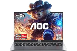 AOC Portatil Gaming AMD Ryzen 7 5825U(hasta 4,5 GHz), Ordenador Portatil 16,1 Pulgada, RAM 16GB 512GB NVMe SSD (hasta 4 TB) Radeon Vega 8 Notebook,Tastiera Retroilluminata,WiFi 6,BT5.2(Batería i7)