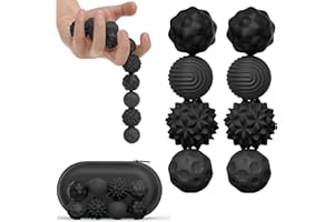 JADYON 8 Stück Magnetische Fidget Toys, Magnetische Kugeln, Silikon Magnetkugeln Anti-Stress Bälle, Sensorik Spielzeug für Erwachsene und Kinder, Fidget Balls für Angst Stressabbau, Sensory Toys