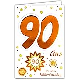 Lin De Pop Up Cartes De Vœux Pour 90e Anniversaire Cartes D Anniversaire Cartes De Vœux Cartes De Vœux 90 Ans Amazon Fr Fournitures De Bureau