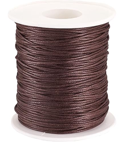 Cordino Cerato In Cotone Per Gioielli Fai Da Te - 1mm X 90m, Rosso - Per Macramè, Braccialetti, Collane E Bricolage - My-Bead - 3